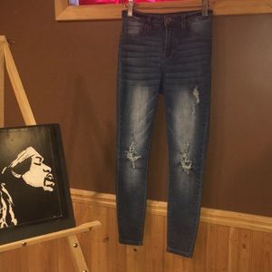 Indigo Rein Distressed Skinny Jeans